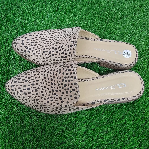 CL by Laundry Cheetah Print Mules 7.5 - Picture 5 of 7
